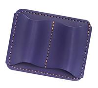 ljhnba Organizer per custodie con clip per penne doppie in pelle PU Design per un ' accessibilità rapida Pratica soluzione per riporre due penne Clip in pelle PU retrò