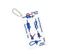 ljhnba Schede Guida Multiuso per Nodi Corda per, White Blue Red | Leggero, diagrammi chiari, facile da usare per la preparazione alle emergenze e le escursioni in campeggio