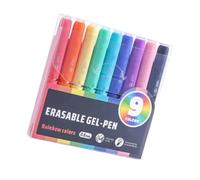 ljhnba Set penne gel cancellabili da 0, 6 mm con 9, Rainbow series | Penne revisione per la revisione dello studio sulle annotazioni sulla scrivania degli appunti scrittura del