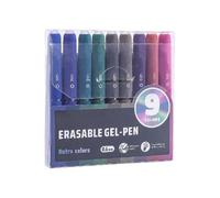 ljhnba Set penne gel cancellabili da 0, 6 mm con 9, Throwback | Penne revisione per la revisione dello studio sulle annotazioni sulla scrivania degli appunti scrittura del