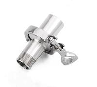 LJISEHG 304 Stainless Steel Tri Clamp Cover, Threaded Ferrule Adapter with Silicone Gasket, Sealing Pipe Connector for Beverage Brewing and Food Industrial Pipeline System(DN40x64)