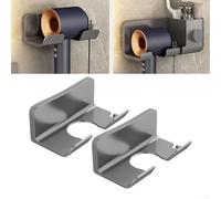 LJISEHG Elegante Supporto for asciugacapelli a Parete: organizza Il Tuo Bagno con Tre opzioni di Colore(Black (up Grade))