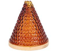 LJISEHG Gocciolatore for caffè in legno di vetro - Caffettiera ecologica riutilizzabile da versare sopra(Brown)