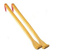 LJISEHG Grattaschiena in legno - Massaggiatore manuale for la schiena lunga for il rilassamento del corpo e il sollievo dal prurito(2 Pcs)
