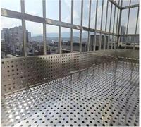 LJISEHG Lamiera Forata in Acciaio Inossidabile for la Protezione del Balcone - Rete Antigoccia for Davanzale Finestra(65 * 120 cm)