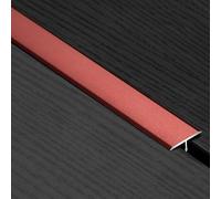 LJISEHG Profilo di transizione for modanatura a T in alluminio - Profilo for porta a T, profili for bordi di pavimenti in laminato, modanatura for porta/pavimento(Red,15mm*0.9m*3 Pieces)