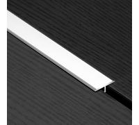 LJISEHG Profilo di transizione for modanatura a T in alluminio - Profilo for porta a T, profili for bordi di pavimenti in laminato, modanatura for porta/pavimento(White,20mm*0.9m*3 Pieces)