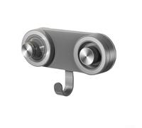 LJISEHG Robusto Supporto for asciugacapelli a Ventosa con Magnete - Installazione Senza Fori for superfici Lisce del Bagno(Gray-)