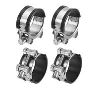 LJISEHG sourcing map Fascetta stringitubo con bullone a T, 4 pezzi 44-47mm Morsetti for tubi intercooler di aspirazione regolabili in gomma in acciaio inossidabile regolabile for uso industriale