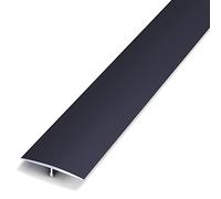 LJISEHG Striscia di transizione for pavimento con modanatura a T nera - Profilo for porta for pavimenti in vinile su piastrelle, scanalatura di riduzione(Width 4cm,Length 100cm/39 in)