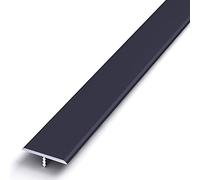 LJISEHG Striscia di transizione for pavimento con modanatura a T nera - Profilo for porta for pavimenti in vinile su piastrelle, scanalatura di riduzione(Width 3.3cm,Length 150cm/59 in)