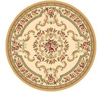 LJISEHG Tappeto rotondo in velluto di cristallo in stile etnico vintage, tappeto persiano sospeso, morbido tappeto decorativo(RoundPersia-11,120 * 120cm)