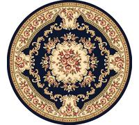 LJISEHG Tappeto rotondo in velluto di cristallo in stile etnico vintage, tappeto persiano sospeso, morbido tappeto decorativo(RoundPersia-13,140 * 140cm)