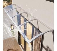 LJISEHG Tenda da sole in policarbonato for porte e finestre - Pensilina autopulente for esterni, moderna copertura antipioggia for la casa(90x250cm/35"x98")