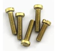 LJISEHG Viti a testa cilindrica con intaglio in ottone, M2-M6 for artigianato fai-da-te, assemblaggio di componenti elettronici, creazione di gioielli e riparazioni domestiche(X20mm,M2.5 50pcs)