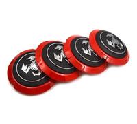 LJJWIW 4 Pezzi Auto Coprimozzo per Fiat 500 Abarth 133mm,Coprimozzi Copridadi Copribulloni Protezione Ruggine Antipolv Interno Ruota Tappo Accessori