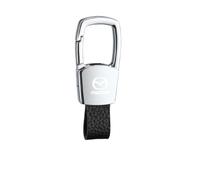 LJJWIW Auto Portachiavi per Mazda 3,Porta Chiavi con Logo Stemma,Multifunzione Porta Chiavi,Leggero Resistente Portachiavi,Uomini E Donne Portachiavi Accessori,Silver