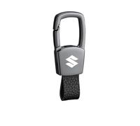 LJJWIW Auto Portachiavi per Suzuki,Porta Chiavi con Logo Stemma,Multifunzione Porta Chiavi,Leggero Resistente Portachiavi,Uomini E Donne Portachiavi Accessori,Grey