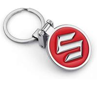 LJJWIW Auto Portachiavi per Suzuki SwiftV I 2020-2023,Porta Chiavi con Logo Stemma,Multifunzione Porta Chiavi,Leggero Resistente Portachiavi,Uomini E Donne Portachiavi Accessori,Red