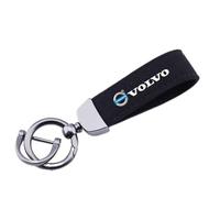 LJJWIW Auto Portachiavi per Volvo S60 XC90 XC60 XC40 C30,Porta Chiavi con Logo Stemma,Multifunzione Porta Chiavi,Leggero Resistente Portachiavi,Uomini E Donne Portachiavi Accessori,Black