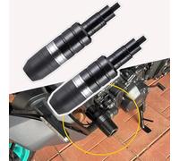 LJJWIW Moto Tamponi Paratelaio per Honda XLV 600 650 700 TRANSALP XL600V XL650V XL700V,Protezione Anticaduta Tamponi Antiurto Corpo Anti Caduta Palla Protezione Scorrimento Telaio Accessori,Silver