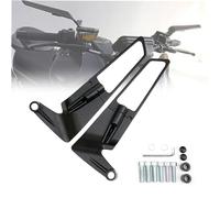 LJLBFB Specchietti Moto per CB1000R CB 1000 R, Specchietti Laterali Moto, Specchietti Laterali Stealth Wind - Design Sportivo con Ali Regolabili M8/M10 Filettatura,A/White Glass