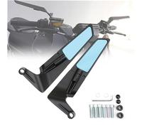 LJLBFB Specchietti Moto per Hornet 600 900 CB600F CB900F, Specchietti Laterali Moto, Specchietti Laterali Stealth Wind - Design Sportivo con Ali Regolabili M8/M10 Filettatura,B/Blue Glass