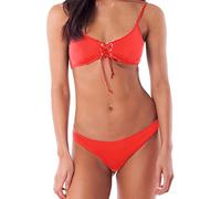 Ljmyy Coulisse Cinghia Petto Donne Costumi Da Bagno Imbottito Push Up Set 2 Pezzi Costume Da Bagno Damen Set Push Up Neck holder Tanga Vita Alta Oberteil Bügel Sportlich Tubo Brasiliano Triangolo