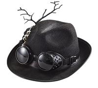 Ljmyy Steampunk Uomo Cappello, Nero Gay Top Hat, Nightclub