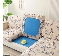 LJQAIZYL Copricuscini per Divani Elasticizzato Coprisedile per Divano Separati 1/2/3/4 Posti Fodera per Cuscino del Sedile del Divano Fantasia Copri Seduta per Divano AntiGraffio,C-2-seater（100-125cm