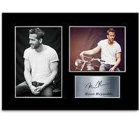 LJW Prints Poster con foto autografata dell'attore Ryan Reynolds per fan