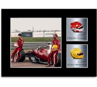LJW Prints Poster da parete con autografo di Charles Leclerc e Lewis Hamilton 2025, idea regalo per i fan delle corse