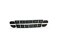LJWAN Adesivi Sostitutivi Pulsanti Clima Auto per Renault Megane Master Scenic, Pellicola Vinile Premium per Pannello Controllo Aria Condizionata