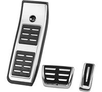 LJWAN Copri Pedali per Audi A4 B9 A5 F5 2016-2019, Pedale Antiscivolo per Pedale Sinistro Auto in Metallo Pedaliera per Auto Adatta Auto Poggiapiedi