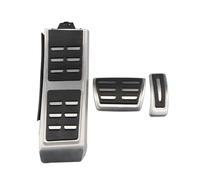 LJWAN Copri Pedali per Audi A6 C6 C7 C8 2004-2022, Pedale Antiscivolo per Pedale Sinistro Auto in Metallo Pedaliera per Auto Adatta Auto Poggiapiedi,AT