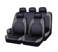 LJWBHIOJ 9 Pezzi Coprisedili Auto per Suzuki Swift Jimny Vitara Swift Grand Vitara 2000-2020 2021 2022 2023 2024, Pelle Coprisedile Anteriori Posteriori Copri Sedile Accessori Auto,Grey