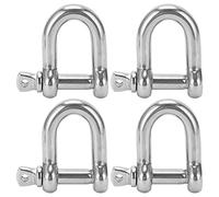 LjwZekyrnt 4 Pezzi M10 Grillo Dritto D in Acciaio Inossidabile Tipo D Ganci per Grillo a Rottura Corta D