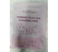 LjwZekyrnt 40PCS Tampone detergente all'acido tricarbossilico alla curcuma Detergente delicato per la cura quotidiana della pelle Idratante Schiarente per la pelle Trattamento