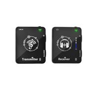 LjwZekyrnt di trasmissione auricolare auricolare a 2,4 GHz di trasmissione professionale mono ricaricabile ricaricabile ricaricabile 30 m/98 piedi ABS 5 livelli 3,5 mm/tipo-C Studio Live