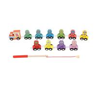 LjwZekyrnt Il giocattolo educativo dei blocchi da pesca per bambini migliora il coordinamento Set di treni per pesci con numeri diversi