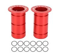 LjwZekyrnt Mountain Road Cycle Hub Adattatore per perno passante Adattatore per perno passante anteriore da 15MM a 12MM in lega di alluminio (Rossa)