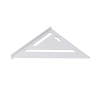 LjwZekyrnt Righello triangolare da 17,8 cm, in lega di alluminio, finitura nera opaca, multiuso, per progetti di lavorazione del legno (metrico 16 cm)