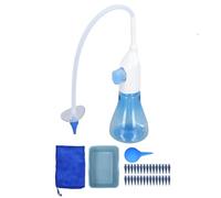 LjwZekyrnt W10 - Kit di pulizia per lavapiorecchie, rimozione della cera, kit di risciacquo delicato per l'irrigazione delle orecchie con 30 ugelli (blu cielo)