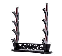 Ljxquisite Porta spada Katana giapponese Samurai Espositore Rack Wakizashi Tanto Spada Rack Spada Stand Display (4 piani)
