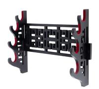 Ljxquisite Supporto per spada Katana da parete Samurai Spada Display Rack Wakizashi Tanto Appendiabiti da parete Spada Rack Stand Display (4 animali)