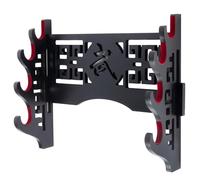Ljxquisite Supporto per spada Katana da parete Samurai Spada Display Rack Wakizashi Tanto Appendiabiti da parete Spada Rack Stand Display ( 4 animali)