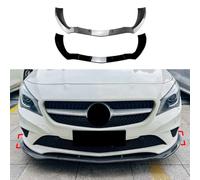 ljxwzh Spoiler Paraurti Anteriore Auto per Mercedes Benz CLA Class C117 2013-2015, Diffusore Splitter Mento, 3 Pezzi/Set,Gloss Black