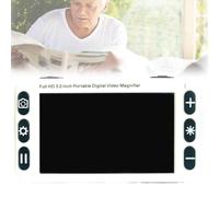 LJYKBFL Lente d'Ingrandimento Digitale con autofocus e Supporto Pieghevole, Schermo da 5 Pollici, risoluzione 800x480, Zoom 2-48x per Leggere, studiare ed esaminare Piccoli Oggetti.
