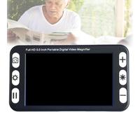 LJYKBFL Lente d'Ingrandimento Digitale con autofocus e Supporto Pieghevole, Schermo da 5 Pollici, risoluzione 800x480, Zoom 2-48x per Leggere, studiare ed esaminare Piccoli Oggetti.