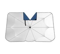 LJZYL Ombrello Parasole per Parabrezza Auto, per Skoda Kamiq 2019-2025 Anti-UV Isolamento Termico Pieghevole Visiera Parasole, E V Blue 120CM*65CM
